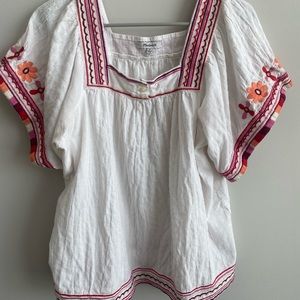Madewell Embroidered Top